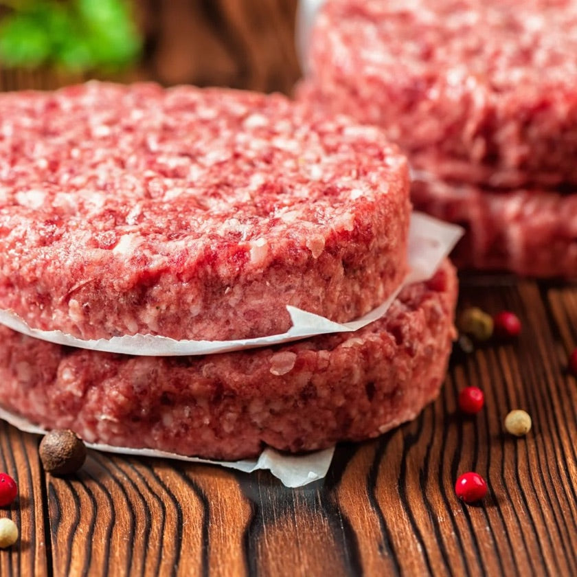 4 x 120g Grass Fed Beef Burger Patties
