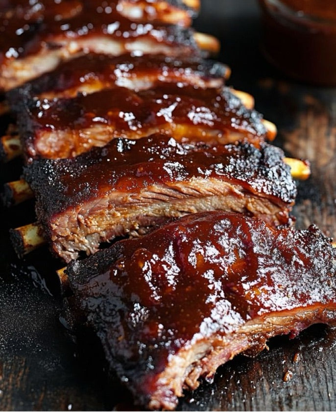Barbeque Pork Back Ribs 610g 原味燒烤醬豬肋骨