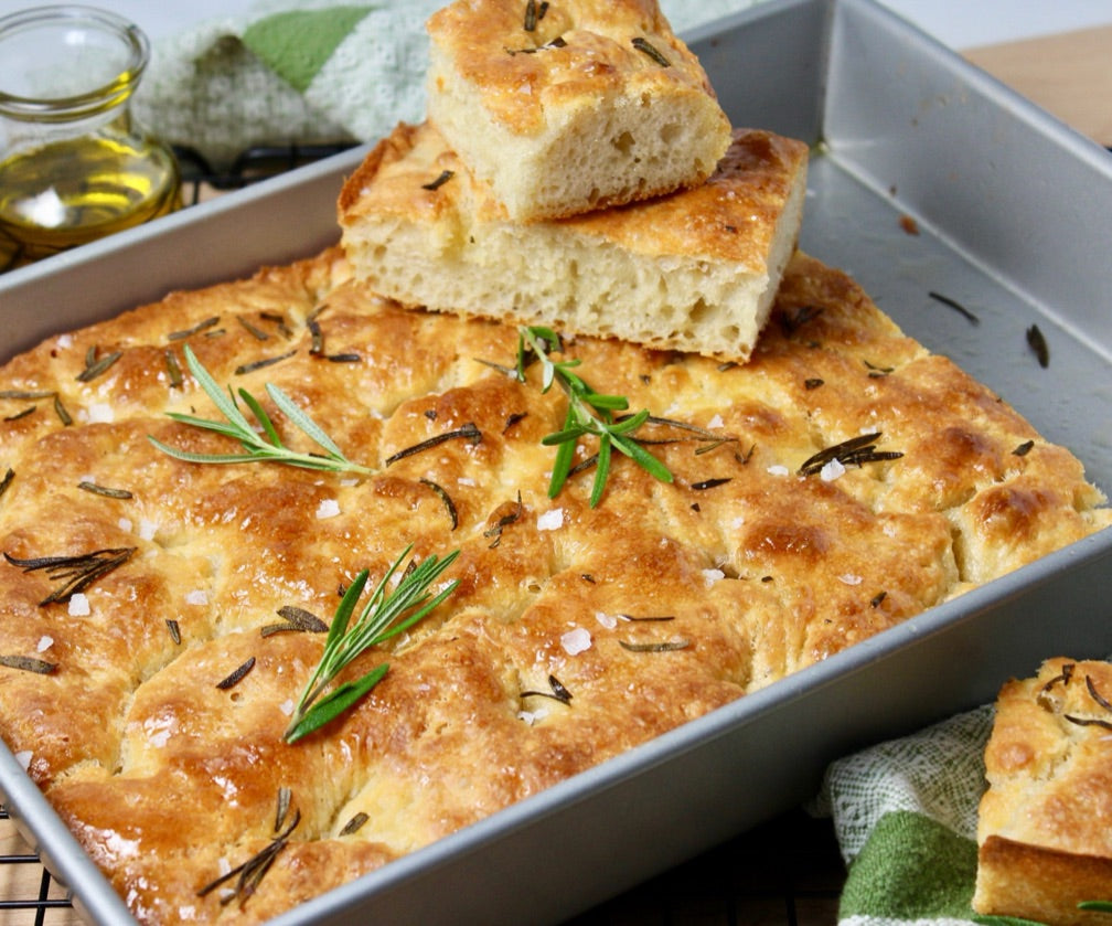 Rosemary Olive Oil Focaccia 430g 20x17cm 迷迭香橄欖油嘉茜包 (frozen)
